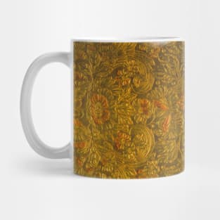 Vintage Allover Embossed Floral Pattern Mug